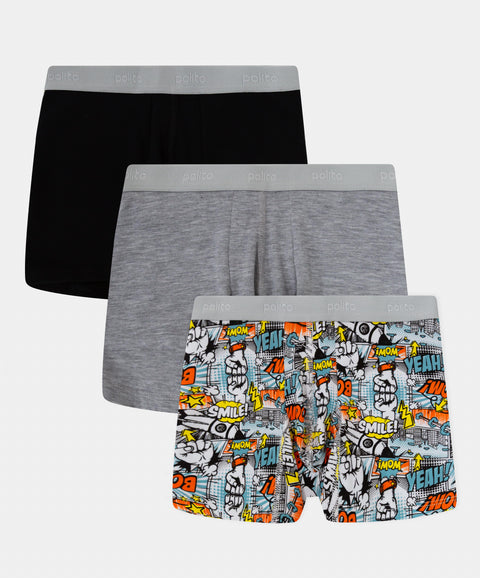 Paquete De Bóxer X3 Para Niño En Álgodon