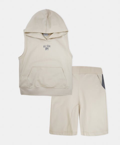 Conjunto Bermuda y Chaleco Deportivo Para Niño