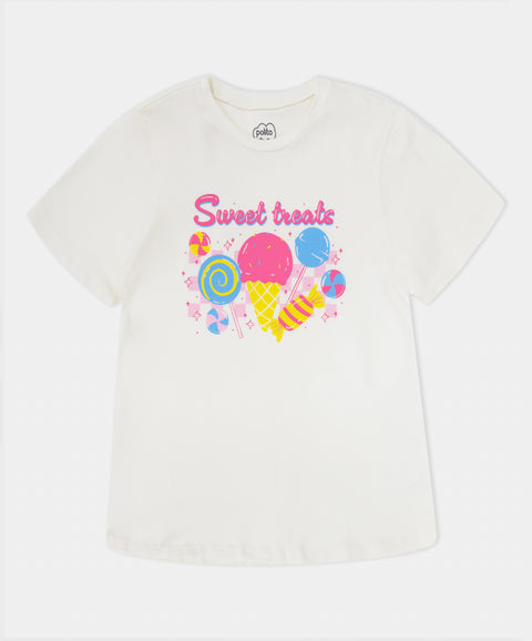 Pijama Camiseta Manga Corta y Short Para Niña