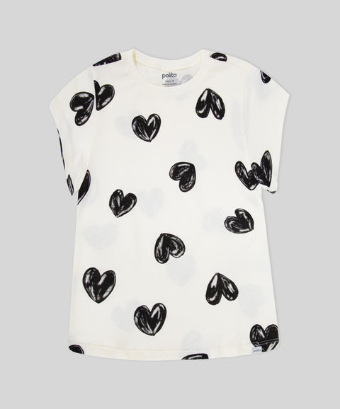 Pijama Camiseta Manga Corta y Pantalon Para Niña