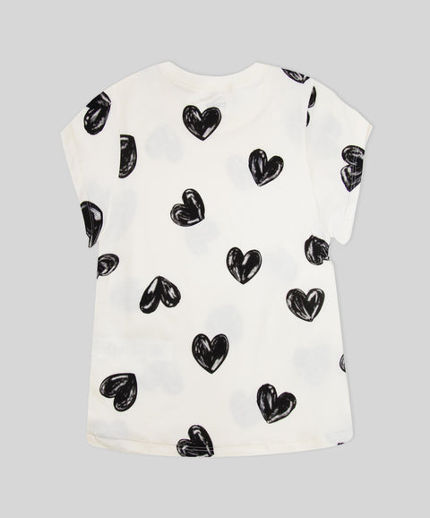 Pijama Camiseta Manga Corta y Pantalon Para Niña