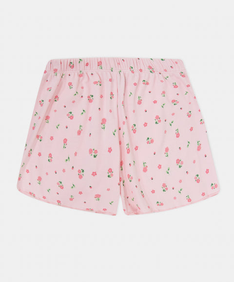 Pijama Camiseta Tiras y Short Para Niña