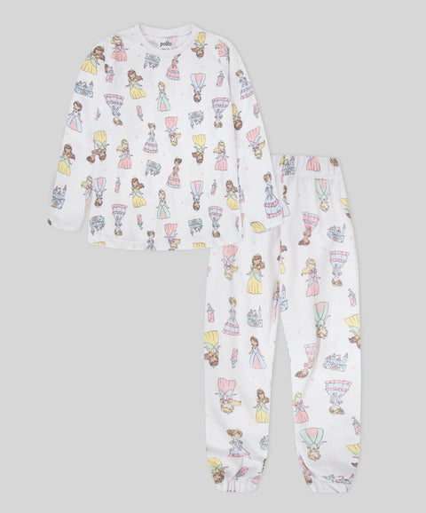 Pijama Camiseta Manga Larga y Pantalón Para Bebé Niña
