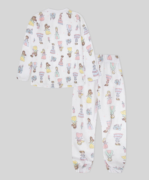 Pijama Camiseta Manga Larga y Pantalón Para Bebé Niña