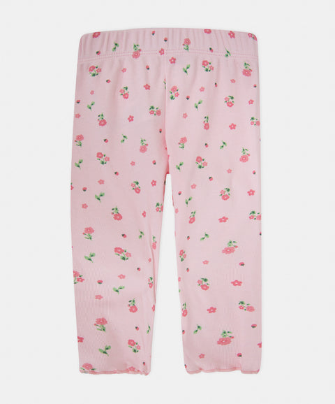 Pijama Camiseta Manga Larga y Pantalón Para Recién Nacida