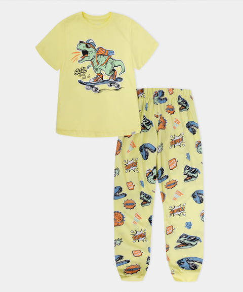 Pijama Camiseta Manga Corta y Pantalón Para Bebé Niño