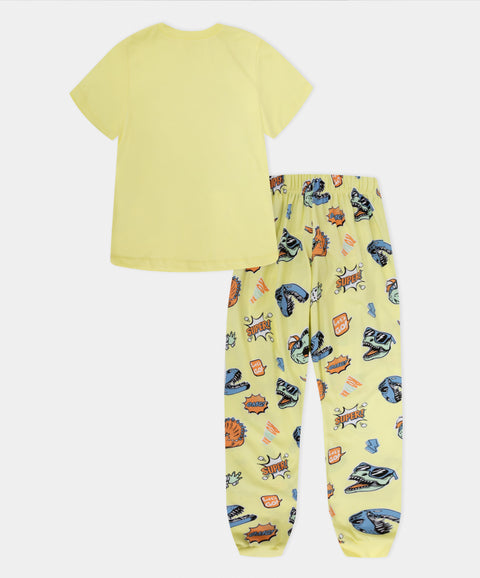 Pijama Camiseta Manga Corta y Pantalón Para Bebé Niño