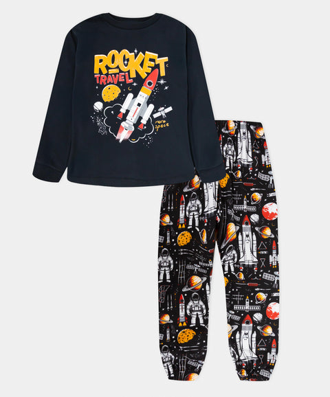 Pijama Camiseta Manga Larga y Pantalón Para Bebé Niño