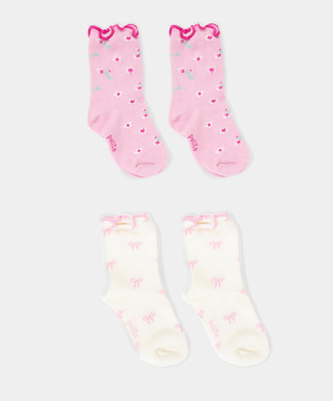 Medias Largas Pack x2 Para Bebé Niña