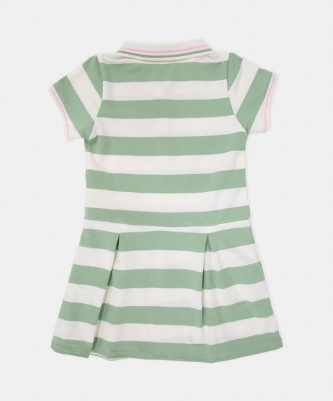 Vestido Polo Manga Corta Para Niña