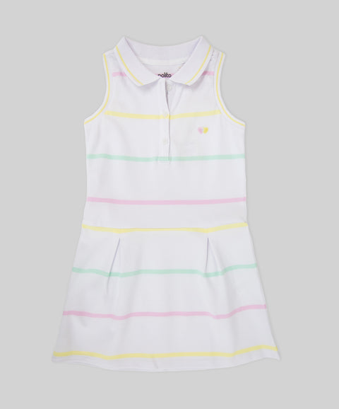 Vestido Polo Manga Sisa Para Niña
