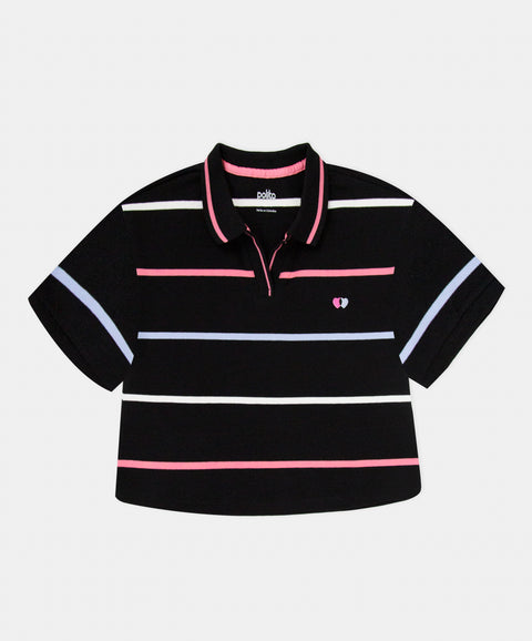 Camiseta Polo Manga Corta Para Niña