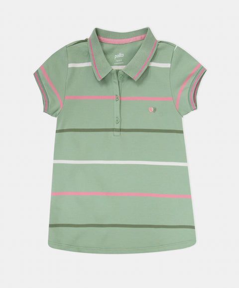 Camiseta Polo Manga Corta Para Niña