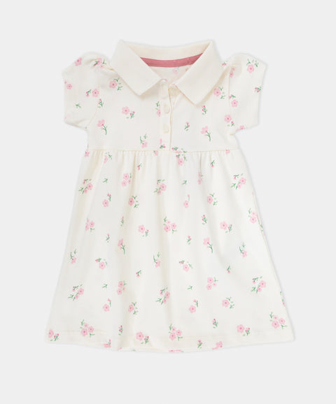 Vestido Tipo Polo Manga Corta Para Recién Nacida