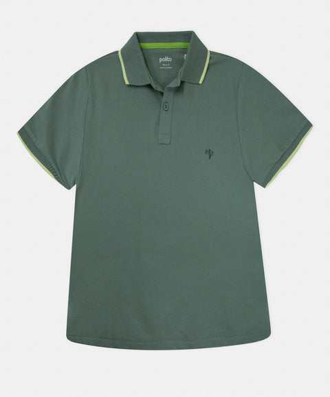 Camiseta Polo Manga Corta Para Niño