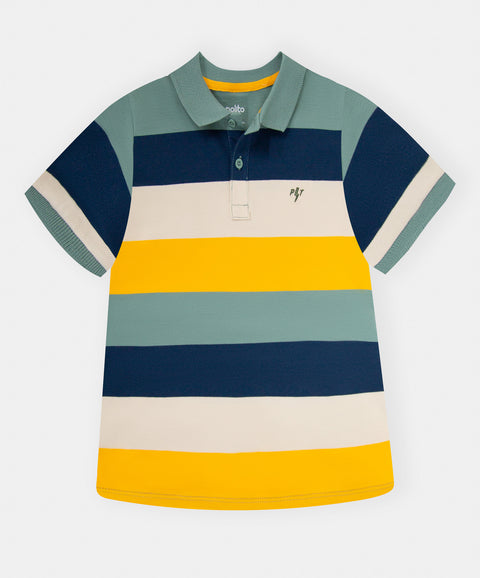 Camiseta Polo Manga Corta Para Bebé Niño