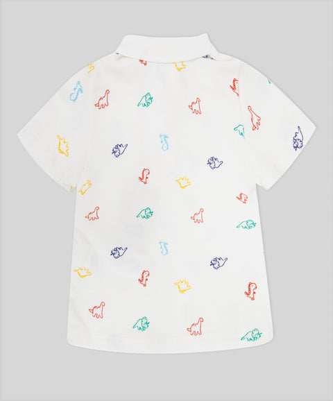 Camiseta Polo Manga Corta Para Recién Nacido