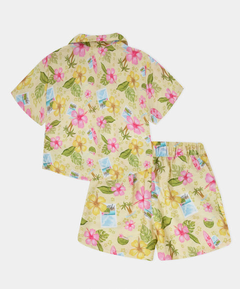 Conjunto Short Short Y Camisa Para Niña