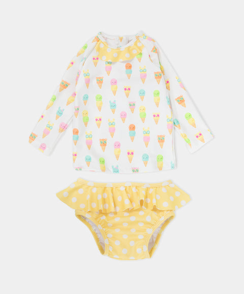 Vestido de Baño Dos Piezas Para Recién nacida