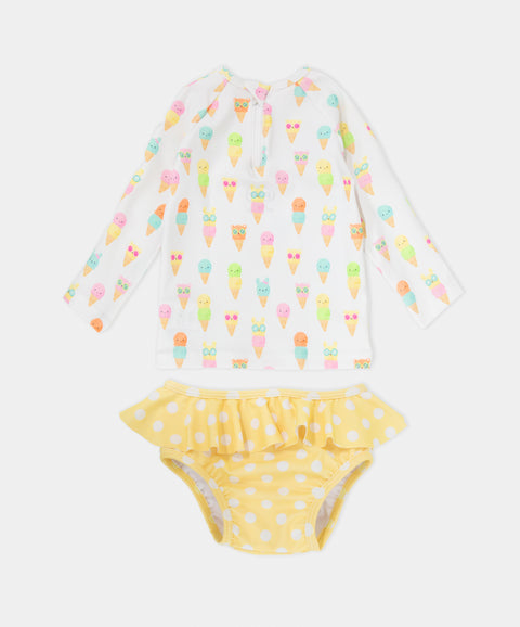 Vestido de Baño Dos Piezas Para Recién nacida