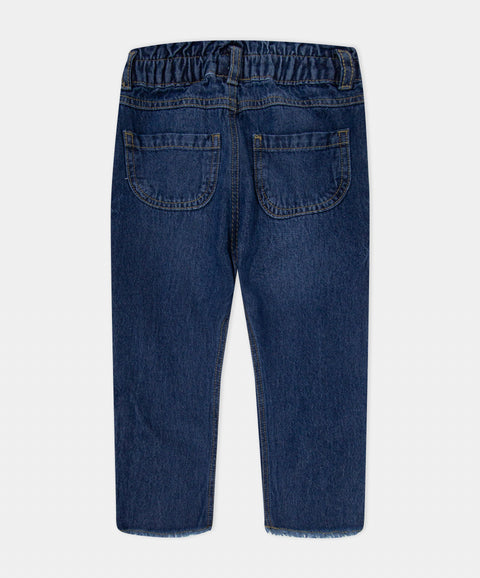 Jean Paper Bag Para Bebé Niña