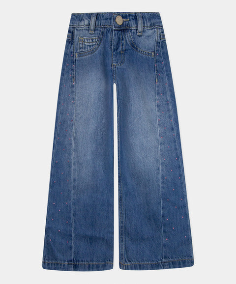 Jean Wide Leg Para Bebé Niña