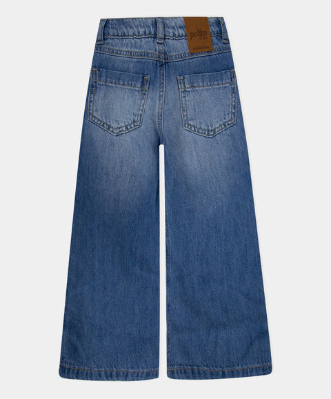 Jean Wide Leg Para Bebé Niña