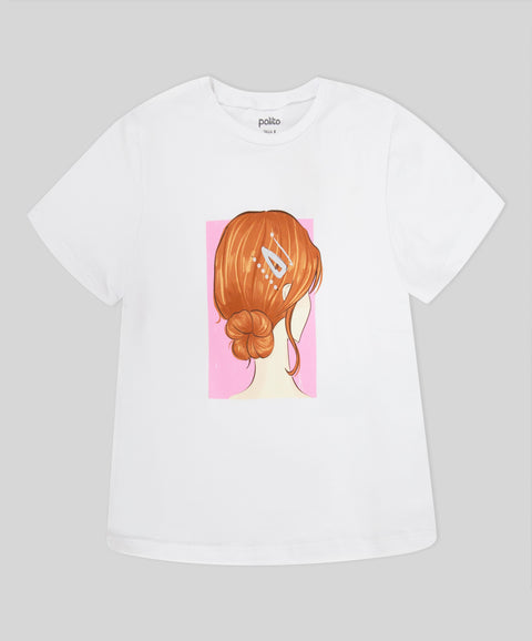 Camiseta Manga Corta Para Niña