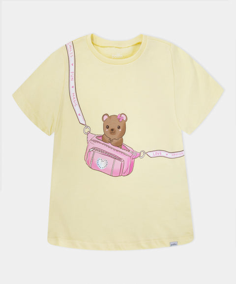 Camiseta Manga Corta Para Bebé Niña