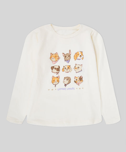 Camiseta Manga Larga Para Bebé Niña