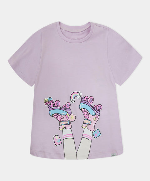 Camiseta Manga Corta Para Bebé Niña