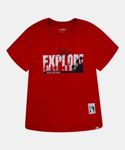 Camiseta Manga Corta Para Niño