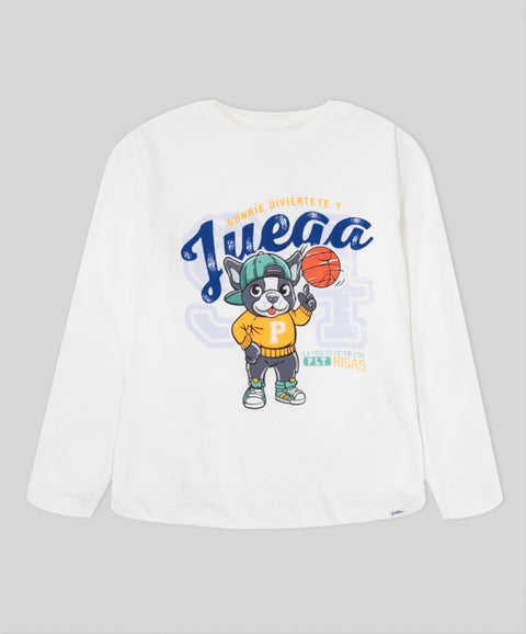 Camiseta Manga Larga Para Bebé Niño