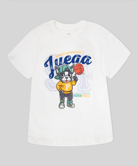 Camiseta Manga Corta Para Bebé Niño