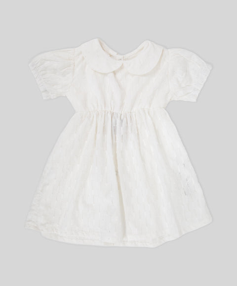 Vestido Manga Corta Para Recién Nacida