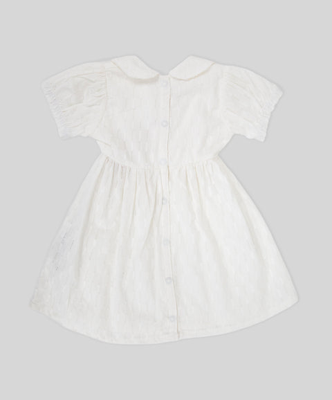 Vestido Manga Corta Para Recién Nacida