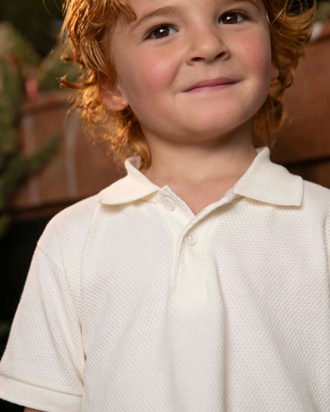 Camiseta Polo Manga Corta Para Bebé Niño