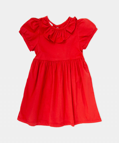 Vestido Manga Corta Para Recién Nacida