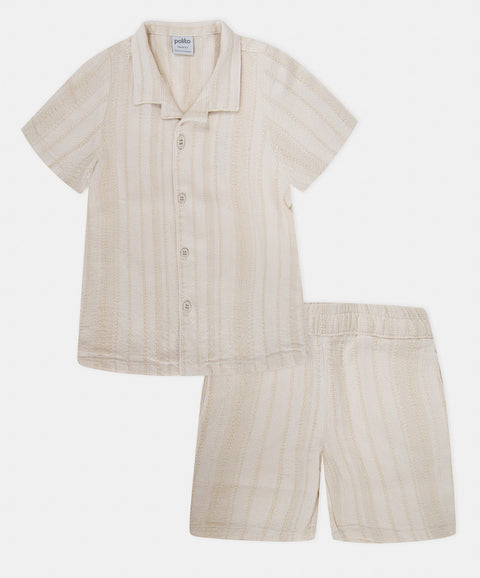 Conjunto Bermuda y Camiseta Manga Corta Para Bebé Niño