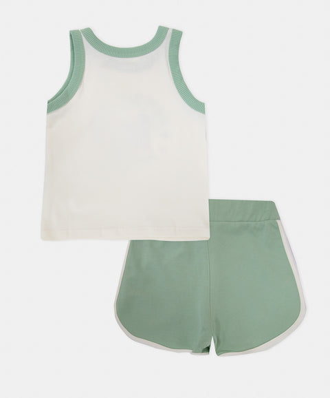 Conjunto Short y Camiseta Manga Sisa Para Bebé Niña