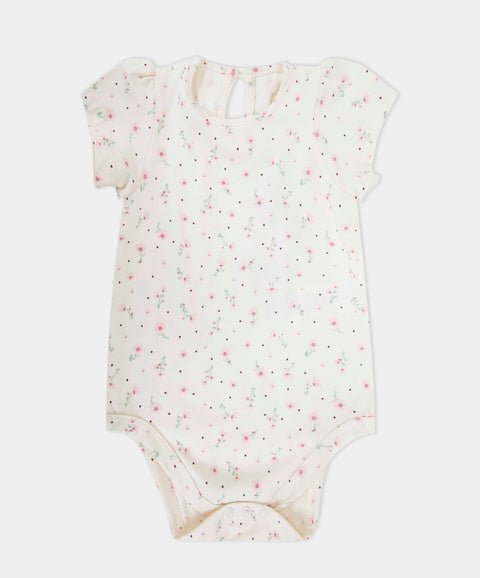 Conjunto Overol y Body Manga Corta Para Recién Nacida