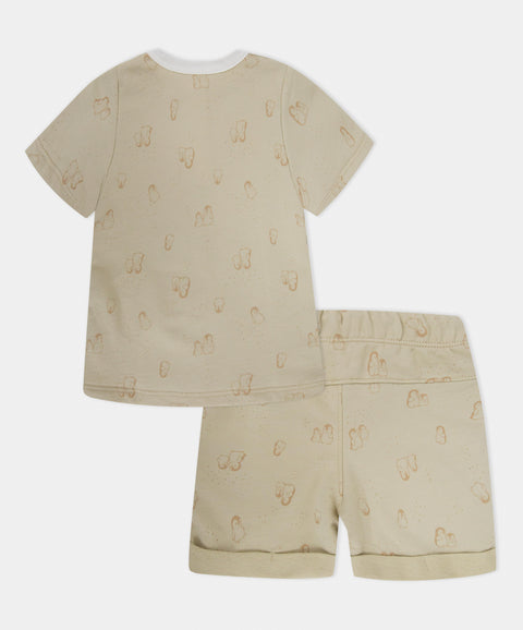 Conjunto Bermuda y Camiseta Manga Corta Para Recién Nacido