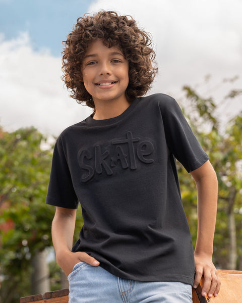 Camiseta Manga Corta Para Niño