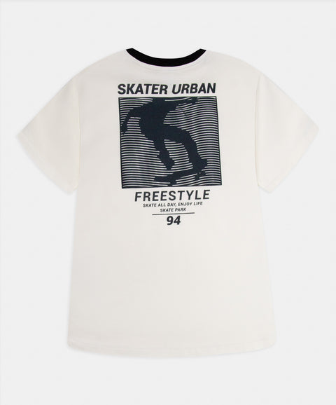 Camiseta Manga Corta Para Niño