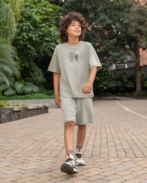 Conjunto Bermuda y Camiseta Manga Corta Para Niño