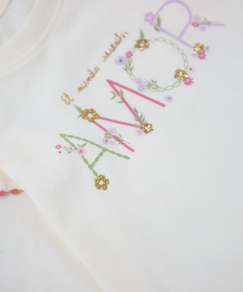 Camiseta Manga Larga Para Bebé Niña