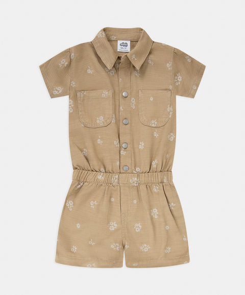Jumpsuit Corto Para Bebé Niña
