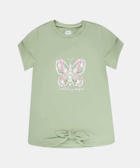 Conjuto Falda y Camiseta Manga Corta Para Bebé Niña