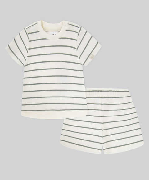Conjunto Bermuda y Camiseta Manga Corta Para Recién Nacido