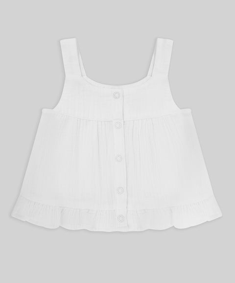 Conjunto Short y Blusa Manga Sisa Para Recién Nacida